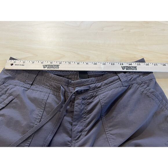 North Face Zip Off Pants Short Court Cargo Women Size 10 Gray Pants - Picture 9 of 11
